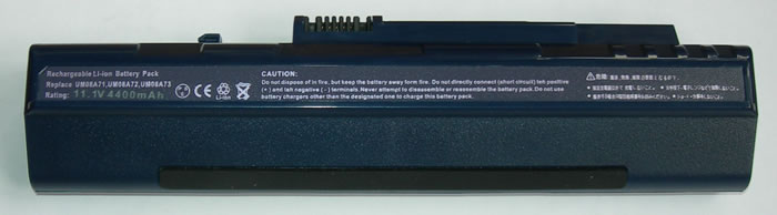 Acer Aspire One Аккумулятор для ноутбука (A110, A150, AOA110, AOA150, AOA250, AOD150,ZG5) 4400 mah (Blue)