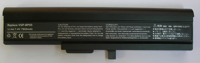 Sony Vaio Аккумулятор для ноутбука (BPS5, BPL5) 7800mah (Black)