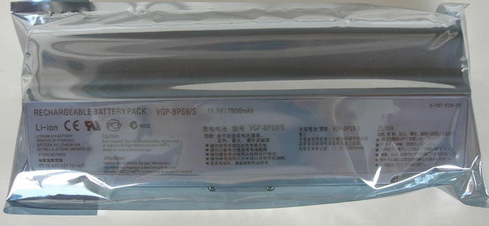 Sony Vaio Аккумулятор для ноутбука (BPS9, BPL9) 7800mah (Silver)