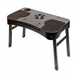 Smart Bird PT-32A Стол для ноутбука складной с кулером и USB-лампой (Black) купить