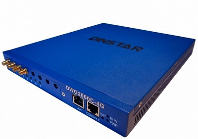 Dinstar DWG2000C-4GSM  - VoIP-GSM шлюз, 4 GSM канал, SIP H.323, CallBack, SMS. Ethernet 2x10/100 Support sim bank