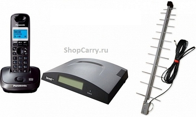 Комплект 29 ShopCarry SIM стационарный сотовый телефон GSM DECT беспроводной с антенной внешней направленной