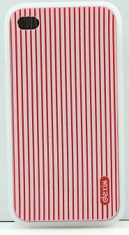 DEXIM чехол гибкий силиконовый для iPhone 4S/4 красный