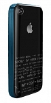 DEXIM чехол стильный жесткий для iPhone 4S/4 чёрный