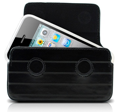 DEXIM чехол для iPhone 4S/4 из кожи ручной работы, черный