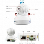 Mobidick SVIC39W (T7837WIP) поворотная P2P Wi-Fi IP камера (белый)