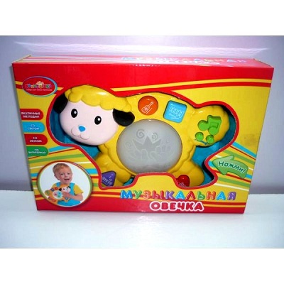 Игрушка "Овечка" на бат., свет+звук, в русс. кор. 29*6*20см. Играем Вместе