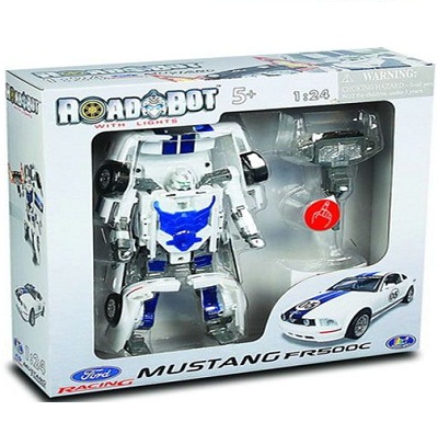 Игрушка Робот-трансформер Ford Mustang FR500C, 1:24, свет
