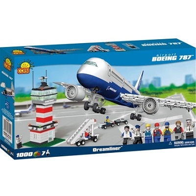 Игрушка Конструктор пластиковый самолет COBI Боинг 787 Дримлайнер,1000 дет(Boeing)