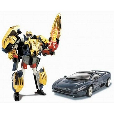 Игрушка Робот-трансформер Happy Well Jaguar XJ220, 1:24, свет