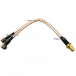 Антенный переходник пигтейл 2 x TS9/SMA для 4G LTE 3G MIMO модема роутера mp100-3,m100-3,mr100-3,mf90,mf821,mf823,5372,e8278 и т.п.