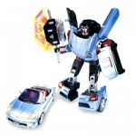 Игрушка Робот-трансформер Happy Well TOYOTA MR2, 1:18, свет, звук