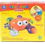 Игрушка развивающая Веселый краб в русс. кор. 21,5x9x19см. УМКА