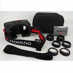 Homido VR Шлем виртуальной реальности очки 3D 360 градусов купить в интернет магазине ShopCarry.ru Специальные линзы виртуальной реальности с полем зрения 100°  - Настройки для людей, страдающих близо