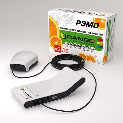 РЭМО ORANGE-2600 4G LTE Репитер Усилитель сотового сигнала купить для усиления 4G модемов роутеров телефонов планшетов Усилитель Orange-2600 предназначен для повышения качества сигнала мобильного инте