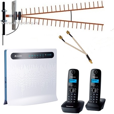Комплект ShopCarry SIM SOHO PRO12 стационарный сотовый радио DECT телефон GSM/4G/3G WIFI роутер купить характеристики применение