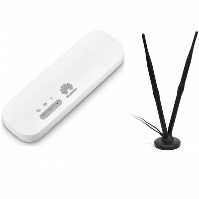 Huawei E8372 (original) 4G LTE модем Wi-Fi USB роутер с разъемом под антенну МТС Мегафон Билайн ТЕЛЕ2 с антенной купить