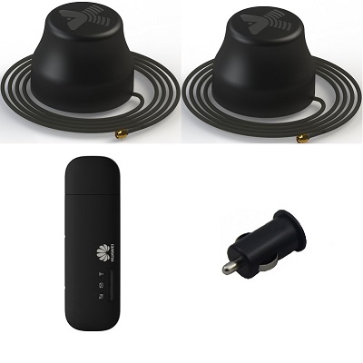 ShopCarry Internet Cars u8372M-2 4g wifi интернет в автомобиль комплект с 2-мя. антеннами на магните