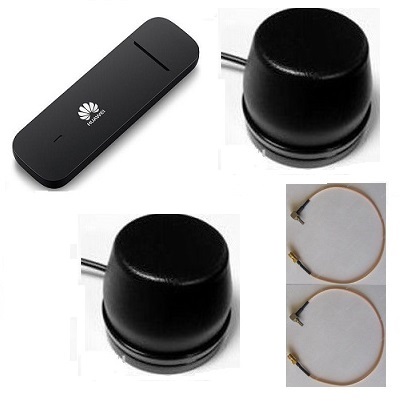 Huawei E3372h-320 4G LTE 3G 2G GSM GPRS модем универсальный с двумя внешними антеннами и двумя переходниками