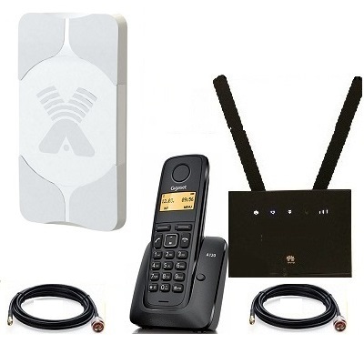Комплект SHOPCARRY SIM 315-1AA стационарный сотовый радио DECT телефон GSM/4G/3G WIFI и роутер универсальный с антенной MIMO купить