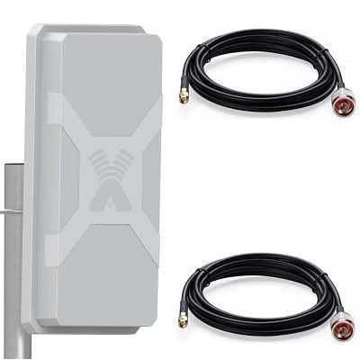 Antex NITSA-5 MIMO 2x2 с кабелем 5м х 2 SMA антенна внешняя 4G/3G/2G/WIFI LTE-A широкополосная панельная