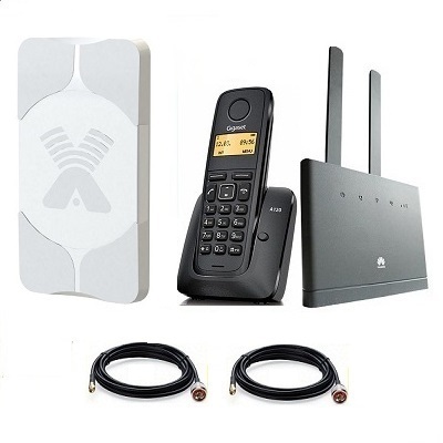 Комплект SHOPCARRY SIM 310-1AA стационарный сотовый радио DECT телефон GSM/4G/3G WIFI и роутер универсальный с антенной MIMO