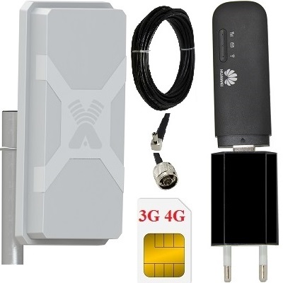 ShopCarry MR8372NM Комплект модем-роутер 4G 3G GSM с антенной MIMO направленной уличной