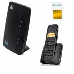 ShopCarry Sim 68-1 стационарный сотовый телефон 3G GSM с радиотрубкой под сим карту (комплект)