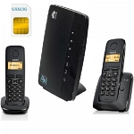 ShopCarry Sim 68-2 стационарный сотовый телефон 3G GSM с 2-мя радиотрубками под сим карту (комплект)