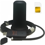 ShopCarry M3372M1 комплект Usb модем 4g 3g gsm с антенной равнонаправленной широкополосной