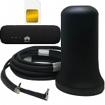 Huawei E8372h-153 модем-роутер USB WiFi с антенной ShopCarry M2 всенаправленная 3g 4g lte 2x2 кабель 3 метра