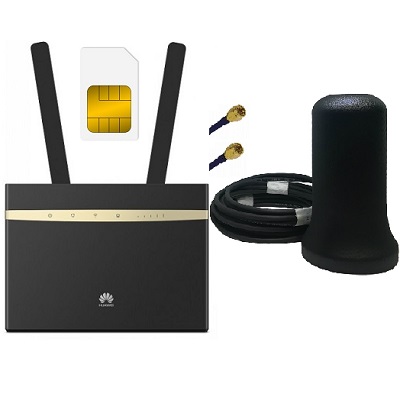 Huawei B525s-23a с антенной ShopCarry M2 4g 3g Lte Gsm Wifi роутер до 300 Мбит.с