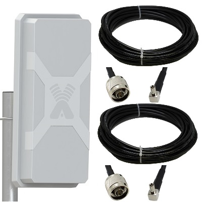 Antex Nitsa-5 Mimo 2x2 Антенна 4G 3G с 2-мя кабелями 5 метров разъем Ts9