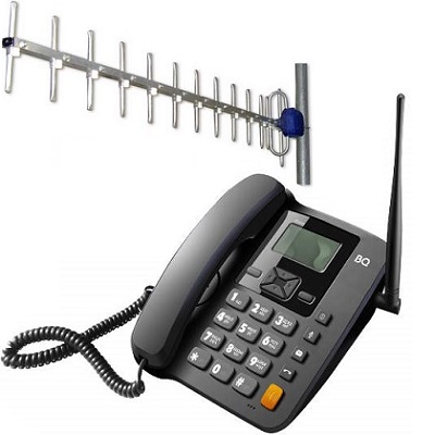 BQ 2410 Point Стационарный сотовый телефон GSM под 2-е СИМ карты с уличной антенной
