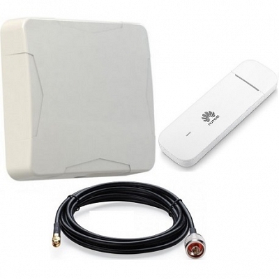 Huawei E3372h-153 с Nitsa-5 Модем 4g 3g Gsm с антенной направленной уличной панельный