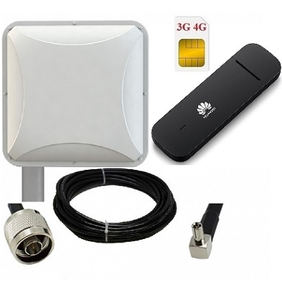 Shopcarry M3372p комплект Usb модем 4g 3g gsm с антенной уличной направленной