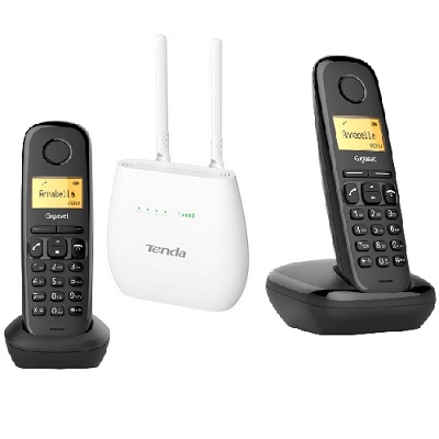 Shopcarry Sim 682 стационарный сотовый телефон 4g 3g Gsm с 2-мя радиотрубками под сим карту (комплект)